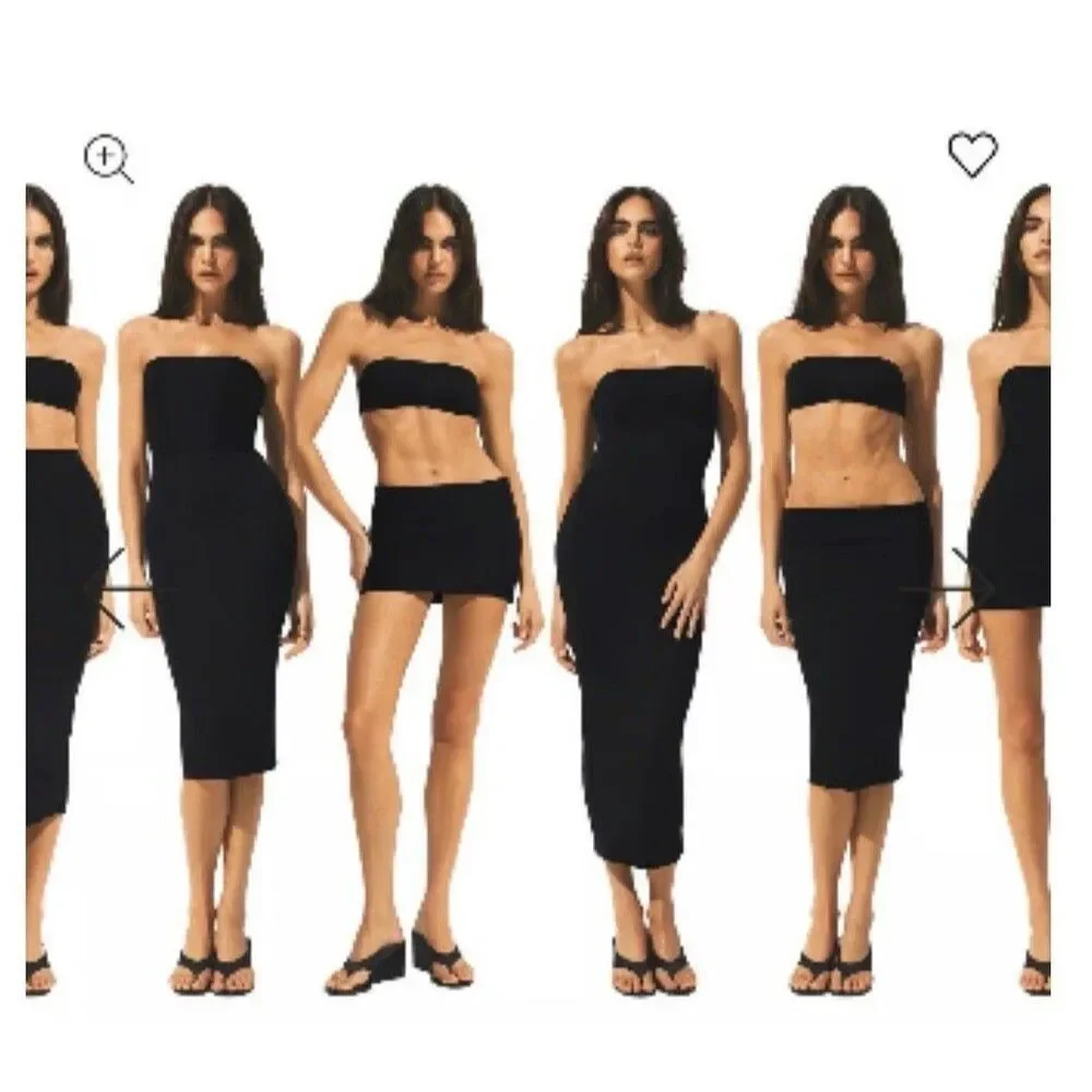 Classic Swim Convertible Tube Dress Obsidian small